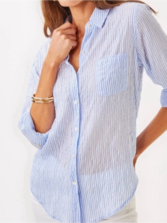 Lilly Pulitzer Tops - Lilly Pulitzer Sea View button down shirt NWT